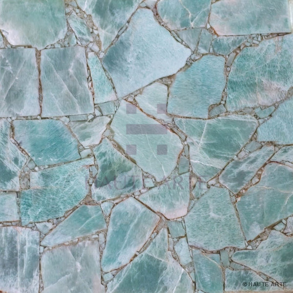 Amazonite Semi Precious Stone Slab - HAUTE ARTE