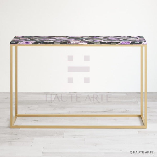 Amethyst Terrazzo Console Table - HAUTE ARTE