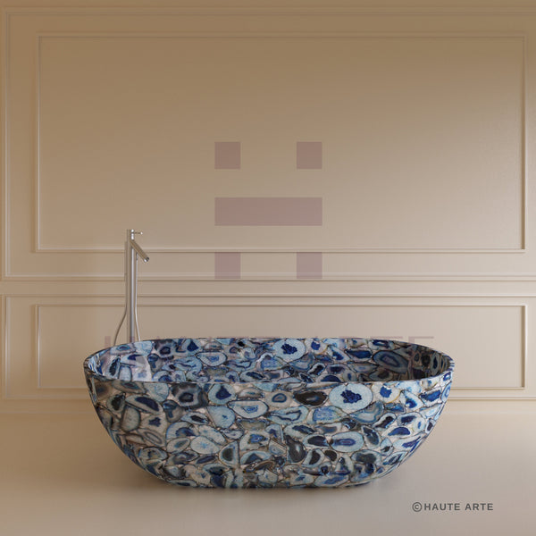 Blue Agate Bathtub - HAUTE ARTE