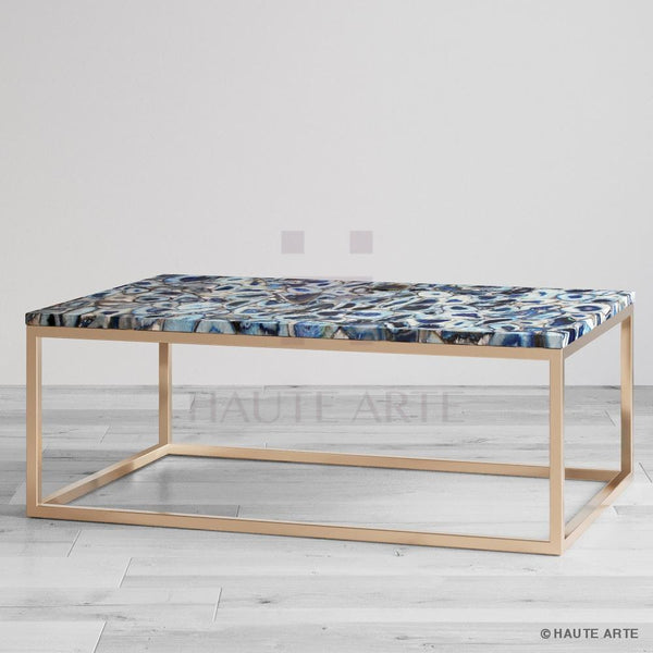 Blue Agate Coffee Table - HAUTE ARTE