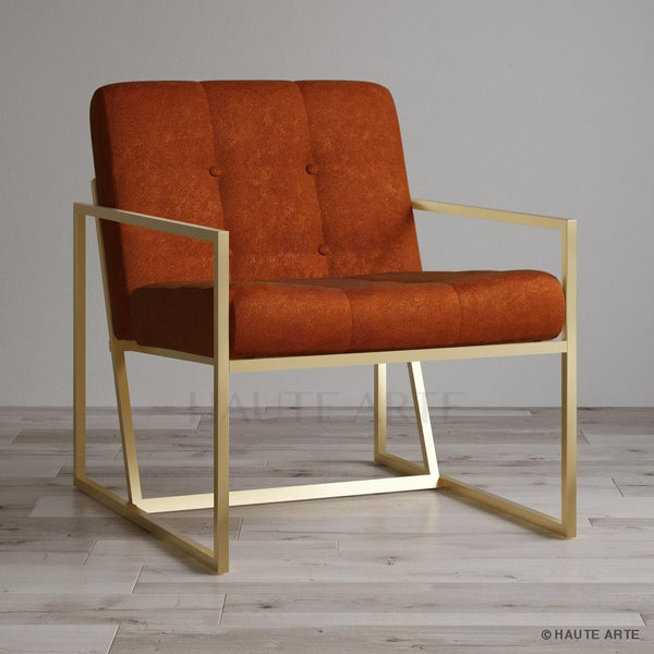Burnt Orange Armchair - HAUTE ARTE
