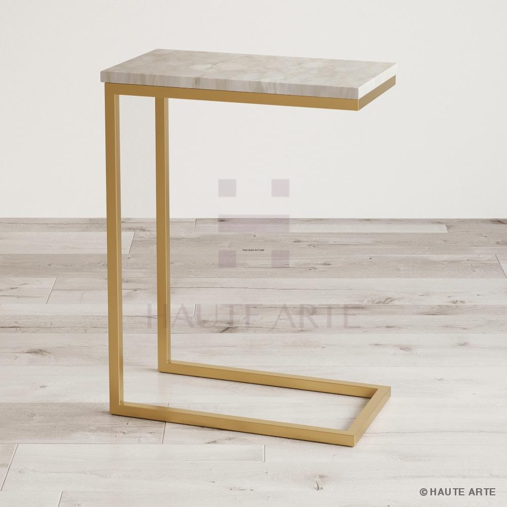 Classic Quartz End Table HAUTE ARTE