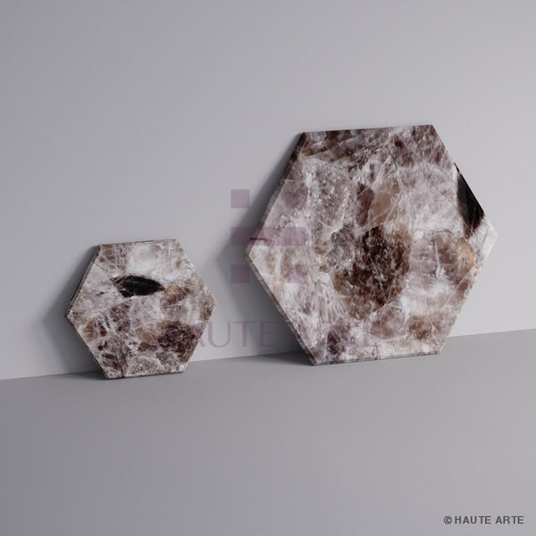 Dark Smoky Quartz Tiles - HAUTE ARTE