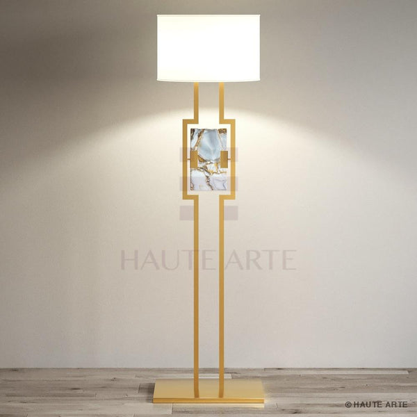 Grey Agate Floor Lamp - HAUTE ARTE