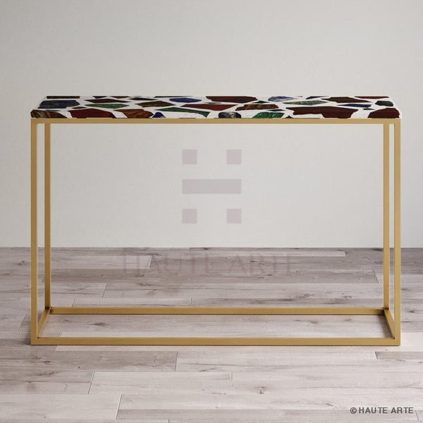 Multi Chips Terrazzo Console Table - HAUTE ARTE