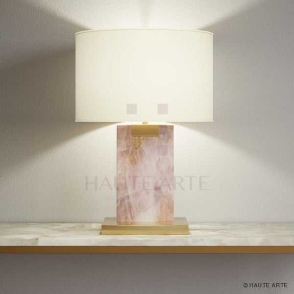 Rose Quartz Lamp - HAUTE ARTE