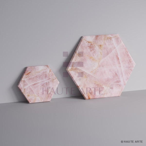 Rose Quartz Tiles - HAUTE ARTE