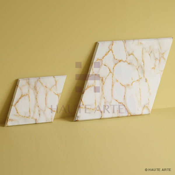 White Agate Tiles - HAUTE ARTE