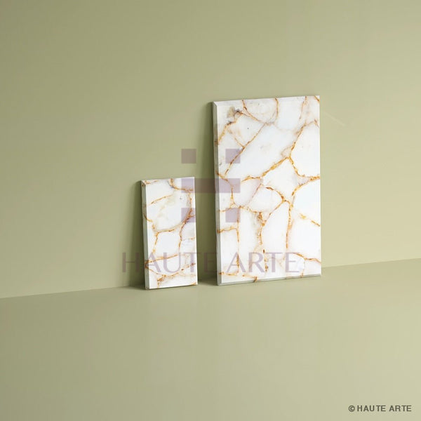 White Agate Tiles - HAUTE ARTE