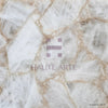 White Quartz Semi Precious Stone Slab - HAUTE ARTE