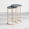 Blue Agate Nested Side Table - HAUTE ARTE