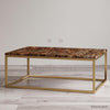 Brown Petrified Wood Coffee Table - HAUTE ARTE