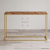 Brown Petrified Wood Console Table - HAUTE ARTE