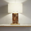 Brown Petrified Wood Lamp - HAUTE ARTE