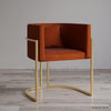 Burnt Orange Accent Sofa - HAUTE ARTE