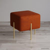 Burnt Orange Ottoman - HAUTE ARTE