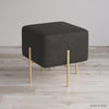 Charcoal Grey Ottoman - HAUTE ARTE