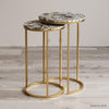 Grey Agate Nested Side Table - HAUTE ARTE