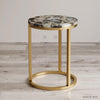 Grey Agate Side Table - HAUTE ARTE