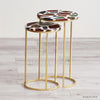 Multi Chips Terrazzo Nested Side Table - HAUTE ARTE