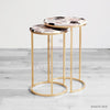 Multi Quartz Terrazzo Nested Side Table - HAUTE ARTE