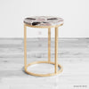 Multi Quartz Terrazzo Side Table - HAUTE ARTE