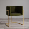 Olive Green Accent Sofa - HAUTE ARTE