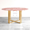 Rose Quartz Dining Table - HAUTE ARTE