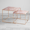 Rose Quartz Nested Coffee Table - HAUTE ARTE