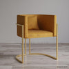 Turmeric Brown Accent Sofa - HAUTE ARTE