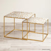 White Agate Nested Coffee Table - HAUTE ARTE