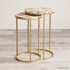 White Agate Nested Side Table - HAUTE ARTE