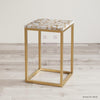 White Agate Side Table - HAUTE ARTE