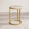 White Agate Side Table - HAUTE ARTE